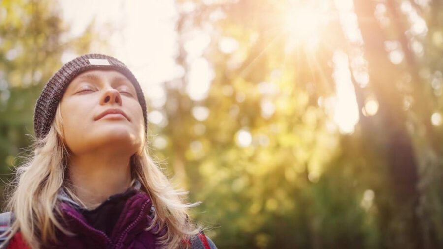 woman in nature